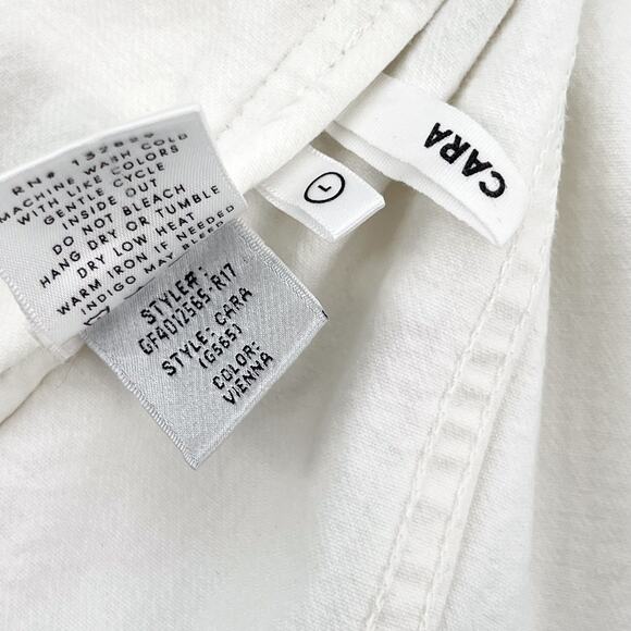 GRLFRND Cara Cropped Denim Jacket Women’s Size Large Vienna Raw Hem Distressed - Picture 5 of 6